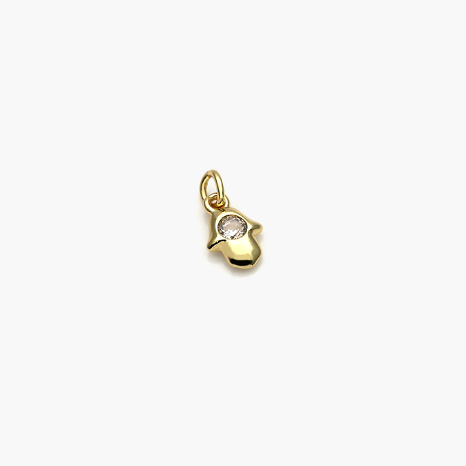 3 Dije Chapa de Oro Mano de Fatima 67 - Imagen 1
