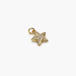Dije Chapa de Oro Flor Zirconia Blanca 36 - Imagen 4