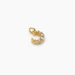 Dije Chapa de Oro Luna Zirconias 31
