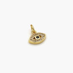 Dije Chapa de Oro Ojo Turco Zirconia 31