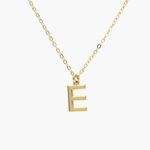 Collar Iniciales Chapa de Oro 03 - E