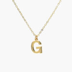 Collar Iniciales Chapa de Oro 03 - G