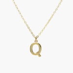 Collar Iniciales Chapa de Oro 03 - Q