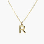 Collar Iniciales Chapa de Oro 03 - R