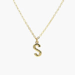 Collar Iniciales Chapa de Oro 03 - S