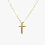 Collar Iniciales Chapa de Oro 03 - T