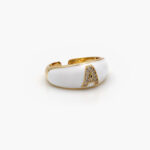 Anillo Chapa de Oro Iniciales 0004 - Imagen 2