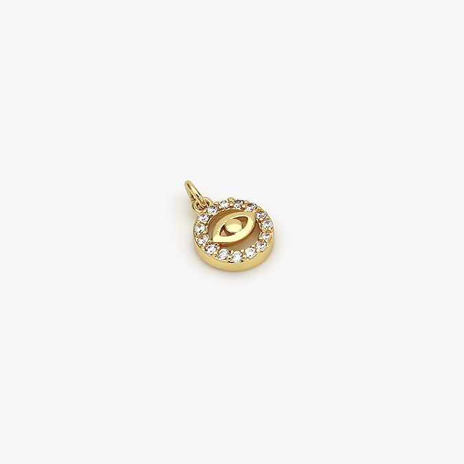 CF-69-50 Mini Dije Chapa de Oro Ojo Turco 50 - Imagen 1