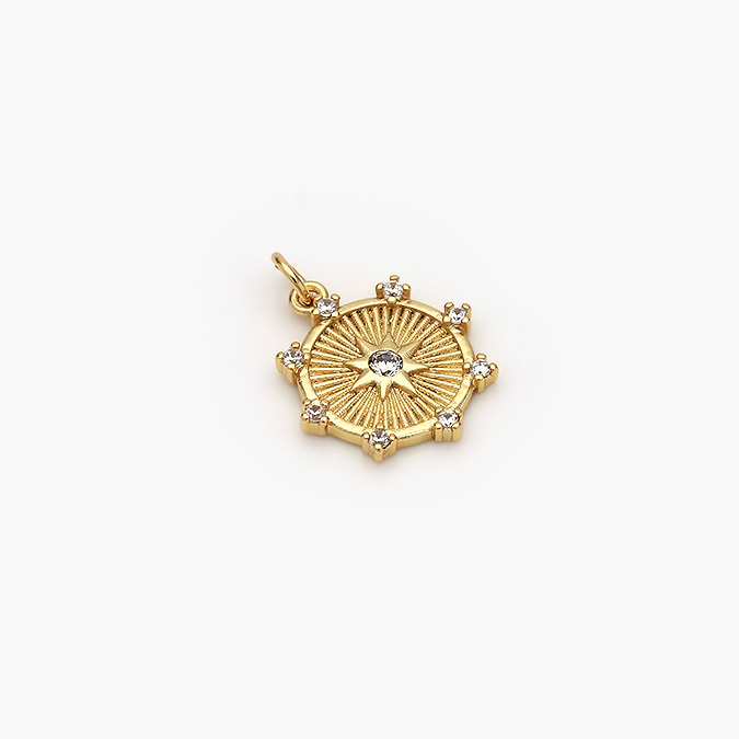 CF-89-5 Mini Dije Chapa de Oro Rueda de la Fortuna 5 - Imagen 1