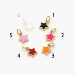 Mini Dije Chapa de Oro Estrella Esmaltada Grupo 1 - Modelo 1