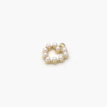 Mini Dije Chapa de Oro Corazón Perlas 1