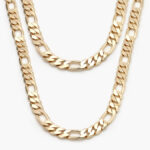 Cadena Chapa de Oro Fígaro 8.5mm. 0084 - 40cm.