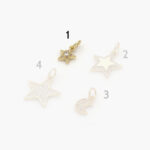 Mini Dije Chapa de Oro Estrellas
