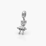 Dije Acero Inoxidable Niña Robot 0022 - Imagen 2