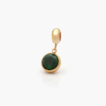 Dije Acero Inoxidable Zirconia Verde 0090