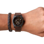 Reloj y Pulsera Fossil Leather Mate FS5251 - Imagen 2