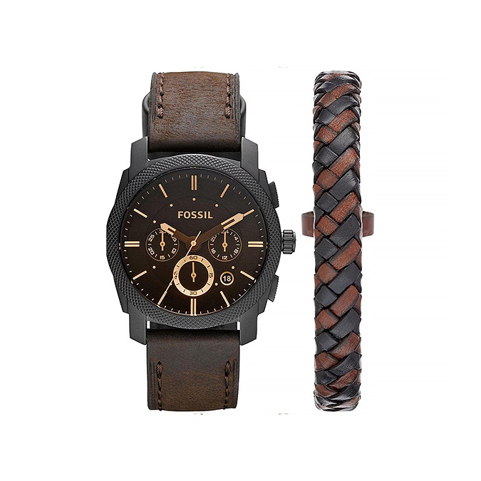 FS5251SET Reloj y Pulsera Fossil Leather Mate FS5251 - Imagen 1