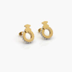 Aretes Acero Inoxidable Osito Perlas 0032