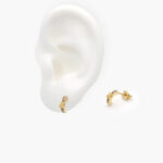 Aretes Acero Inoxidable Osito Zirconia 0018