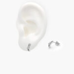 Aretes Acero Inoxidable Osito Zirconia 0018 - Imagen 2