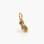 Dije Acero Inoxidable Guante con Zirconia 0093
