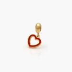 Dije Acero Inoxidable Corazón Esmalte 0098