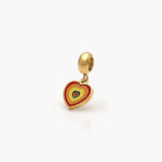 Dije Acero Inoxidable Corazón Esmalte 0099