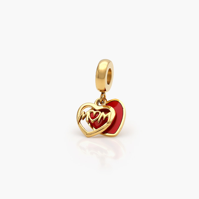 ACH-0153-O Dije Acero Inoxidable Corazón MOM 0153 - Imagen 1