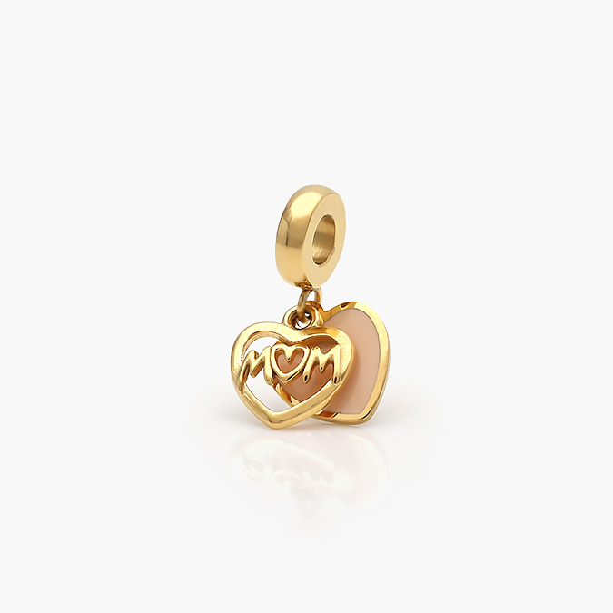 ACH-0154-O Dije Acero Inoxidable Corazón MOM 0154 - Imagen 1