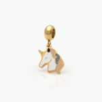 Dije Acero Inoxidable Unicornio Esmalte 0176