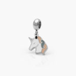 Dije Acero Inoxidable Unicornio Esmalte 0176 - Imagen 2