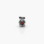 Dije Acero Inoxidable Osa Corazón 0201