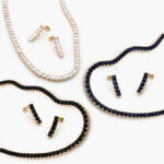 Set Chapa de Oro Zirconia Cuadrada 5mm. 0789