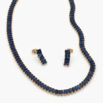 Set Chapa de Oro Zirconia Rectagular 6mm 0792 - Imagen 3
