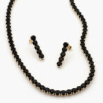 Set Chapa de Oro Zirconia Circular 5mm. 0793 - Imagen 3