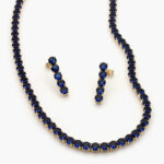 Set Chapa de Oro Zirconia Circular 5mm. 0793 - Imagen 4