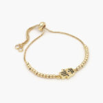 Pulso Chapa de Oro Mano de Fatima 564 - Imagen 5