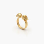 Anillo Caballero Acero Inoxidable Cráneos  0233 - Imagen 2