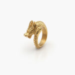 Anillo Caballero Acero Inoxidable Dragón 0245 - Imagen 2