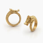 Anillo Caballero Acero Inoxidable Dragón 0245