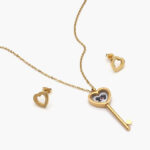 Juego Acero Inoxidable Llave Relicario 0170