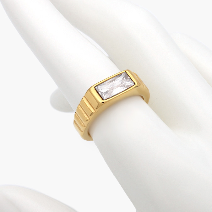 AB-0248 Anillo Acero Inoxidable Zirconia 0248 - Imagen 1