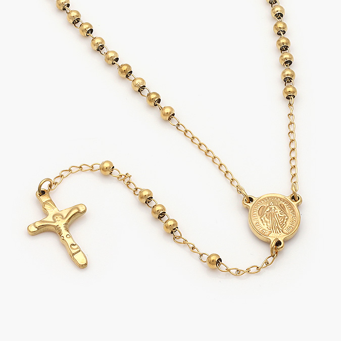 AR-0024 Rosario Acero Inoxidable Virgen Maria 2.5 mm. 0024 - Imagen 1