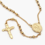 Rosario Acero Inoxidable Virgen María & Cristo 3.5 mm. 0032