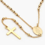 Rosario Acero Inoxidable Virgen Maria 3.5 mm. 0033