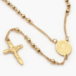 Rosario Acero Inoxidable San Benito & Cristo 3.5 mm. 0036