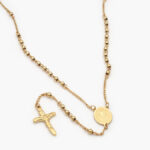 Rosario Acero Inoxidable San Benito & Cristo 3.5 mm. 0036 - Imagen 3