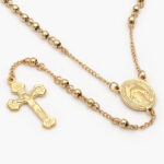 Rosario Acero Inoxidable Virgen María & Cristo 3.5 mm. 0038