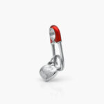Dije Acero Inoxidable Clip Corazón 0252 - Imagen 2