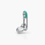 Dije Acero Inoxidable Clip Corazón 0253 - Imagen 2